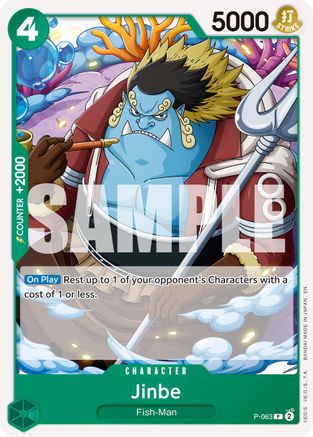Jinbe - P-063 (Reprint) (P-063) [Premium Booster -The Best- Vol. 2] - Deck Out Gaming