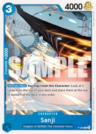 Sanji - P-068 (Reprint) (P-068) [Premium Booster -The Best- Vol. 2] - Deck Out Gaming