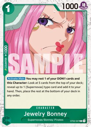 Jewelry Bonney - ST02-007 (Pirate Foil) (ST02-007) [Premium Booster -The Best- Vol. 2] Foil - Deck Out Gaming