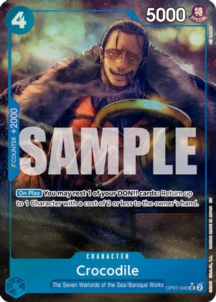 Crocodile - OP07-040 (Alternate Art) (OP07-040) [Premium Booster -The Best- Vol. 2] Foil - Deck Out Gaming