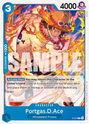 Portgas.D.Ace - P-074 (Reprint) (P-074) [Premium Booster -The Best- Vol. 2] - Deck Out Gaming