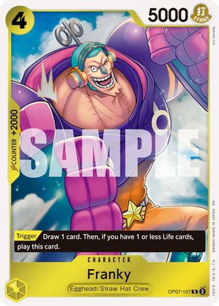 Franky - OP07-107 (Reprint) (OP07-107) [Premium Booster -The Best- Vol. 2] Foil - Deck Out Gaming