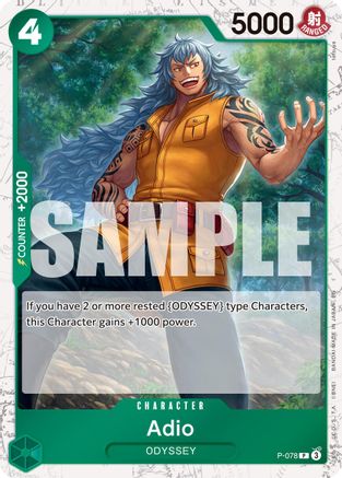 Adio (Pirate Foil) (P-078) [Premium Booster -The Best- Vol. 2] Foil - Deck Out Gaming