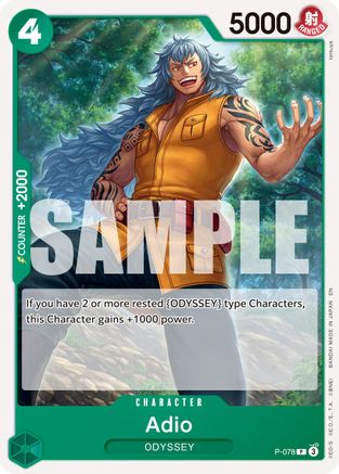 Adio (P-078) [Premium Booster -The Best- Vol. 2] - Deck Out Gaming
