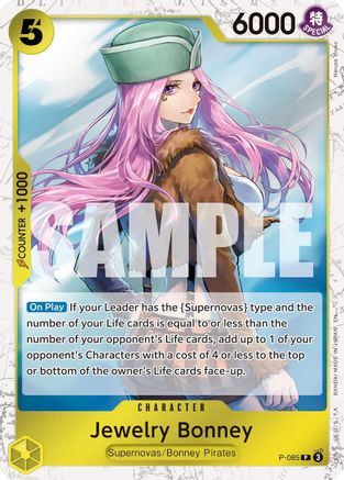 Jewelry Bonney - P-085 (Pirate Foil) (P-085) [Premium Booster -The Best- Vol. 2] Foil - Deck Out Gaming