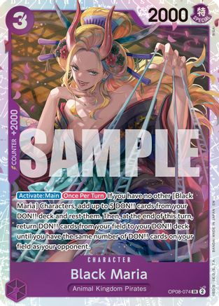 Black Maria (Reprint) (OP08-074) [Premium Booster -The Best- Vol. 2] Foil - Deck Out Gaming
