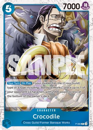 Crocodile - P-082 (Pirate Foil) (P-082) [Premium Booster -The Best- Vol. 2] Foil - Deck Out Gaming