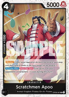 Scratchmen Apoo - OP08-087 (Pirate Foil) (OP08-087) [Premium Booster -The Best- Vol. 2] Foil - Deck Out Gaming