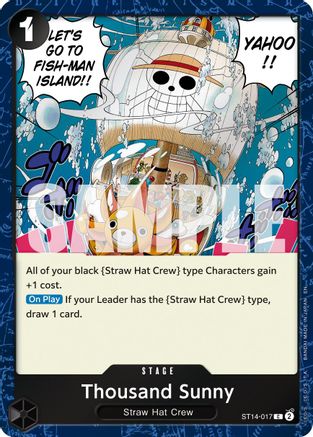 Thousand Sunny (Pirate Foil) (ST14-017) [Premium Booster -The Best- Vol. 2] Foil - Deck Out Gaming