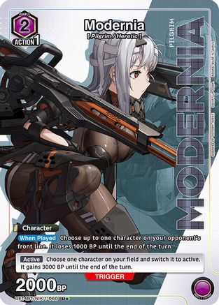 Modernia (060) (U*) (UE14BT/NIK-1-060) [UE14BT: GODDESS OF VICTORY: NIKKE] Foil - Deck Out Gaming