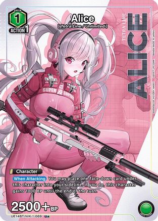 Alice (069) (U*) (UE14BT/NIK-1-069) [UE14BT: GODDESS OF VICTORY: NIKKE] Foil - Deck Out Gaming
