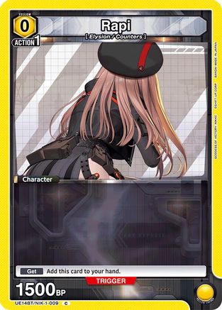 Rapi (Box Topper Foil) (UE14BT/NIK-1-009) [UE14BT: GODDESS OF VICTORY: NIKKE] Foil - Deck Out Gaming