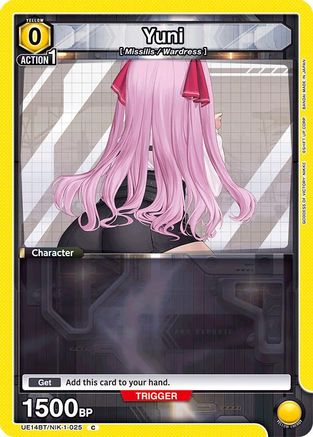 Yuni (Box Topper Foil) (UE14BT/NIK-1-025) [UE14BT: GODDESS OF VICTORY: NIKKE] Foil - Deck Out Gaming
