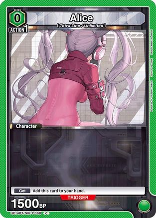 Alice (068) (Box Topper Foil) (UE14BT/NIK-1-068) [UE14BT: GODDESS OF VICTORY: NIKKE] Foil
