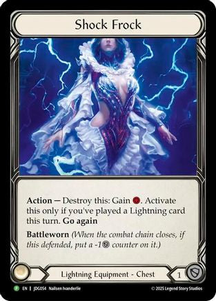 Shock Frock - JDG054 (JDG054) [Flesh and Blood: Promo Cards] Cold Foil - Deck Out Gaming