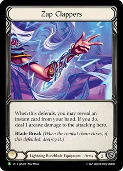 Zap Clappers - JDG048 (JDG048) [Flesh and Blood: Promo Cards] Cold Foil - Deck Out Gaming