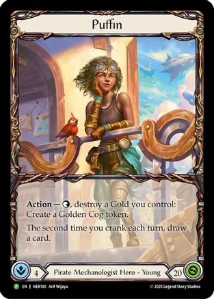 Puffin - HER140 (HER140) [Flesh and Blood: Promo Cards] Rainbow Foil - Deck Out Gaming