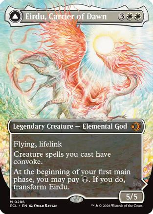 Eirdu, Carrier of Dawn (Borderless) (286) [Lorwyn Eclipsed] - Deck Out Gaming