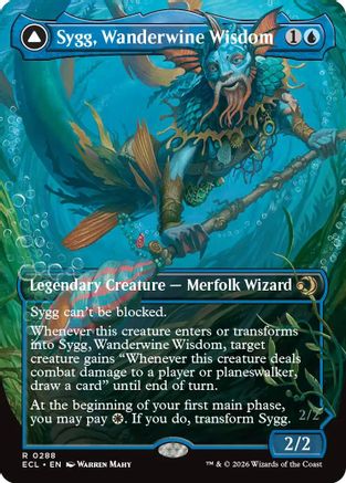 Sygg, Wanderwine Wisdom (Borderless) (288) [Lorwyn Eclipsed] - Deck Out Gaming