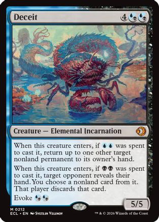 Deceit (212) [Lorwyn Eclipsed] foil - Deck Out Gaming