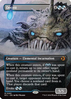 Deceit (Borderless) (293) [Lorwyn Eclipsed] foil - Deck Out Gaming