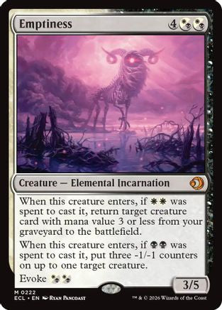 Emptiness (222) [Lorwyn Eclipsed] foil - Deck Out Gaming