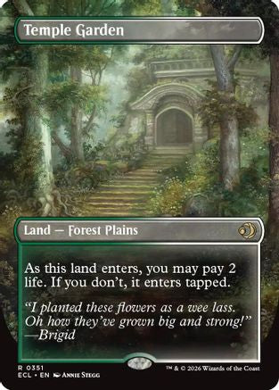 Temple Garden (Borderless) (351) [Lorwyn Eclipsed] - Deck Out Gaming