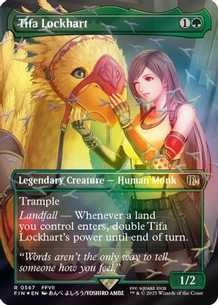 Tifa Lockhart (Borderless) (Chocobo Track Foil) (567) [FINAL FANTASY] foil - Deck Out Gaming