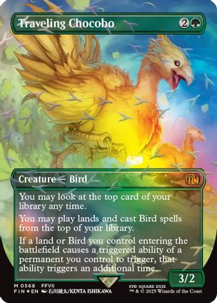 Traveling Chocobo (Borderless) (Chocobo Track Foil) (568) [FINAL FANTASY] foil - Deck Out Gaming