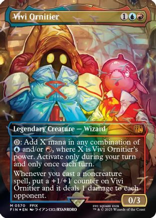 Vivi Ornitier (Borderless) (Chocobo Track Foil) (570) [FINAL FANTASY] foil - Deck Out Gaming