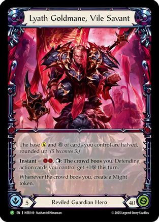 Lyath Goldmane, Vile Savant - HER149 (HER149) [Flesh and Blood: Promo Cards] Rainbow Foil - Deck Out Gaming