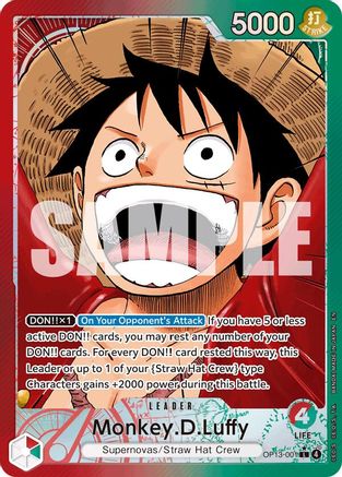 Monkey.D.Luffy (001) (Alternate Art) (OP13-001) [Carrying On His Will] Foil - Deck Out Gaming