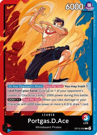 Portgas.D.Ace (002) (OP13-002) [Carrying On His Will] - Deck Out Gaming
