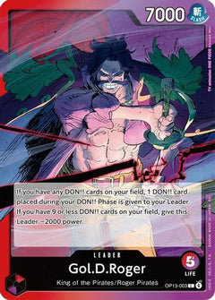 Gol.D.Roger (003) (OP13-003) [Carrying On His Will] - Deck Out Gaming