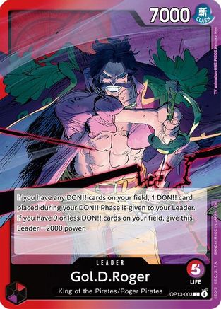 Gol.D.Roger (003) (OP13-003) [Carrying On His Will] - Deck Out Gaming
