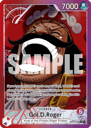 Gol.D.Roger (003) (Alternate Art) (OP13-003) [Carrying On His Will] Foil - Deck Out Gaming
