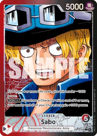 Sabo (004) (Alternate Art) (OP13-004) [Carrying On His Will] Foil - Deck Out Gaming