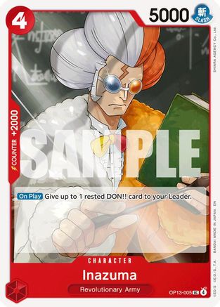 Inazuma (OP13-005) [Carrying On His Will] - Deck Out Gaming