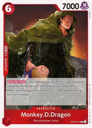 Monkey.D.Dragon (OP13-017) [Carrying On His Will] Foil - Deck Out Gaming