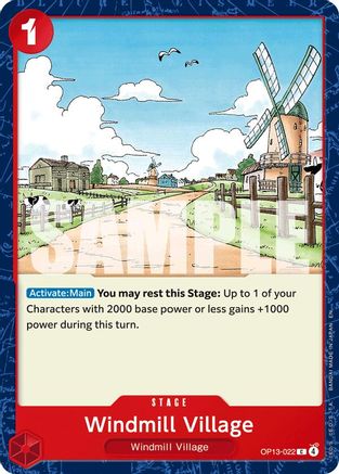 Windmill Village (OP13-022) [Carrying On His Will] - Deck Out Gaming