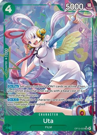 Uta (Alternate Art) (OP13-023) [Carrying On His Will] Foil - Deck Out Gaming