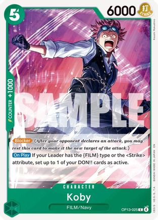 Koby (OP13-025) [Carrying On His Will] - Deck Out Gaming