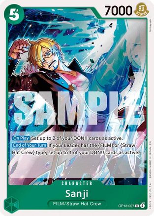 Sanji (OP13-027) [Carrying On His Will] Foil - Deck Out Gaming