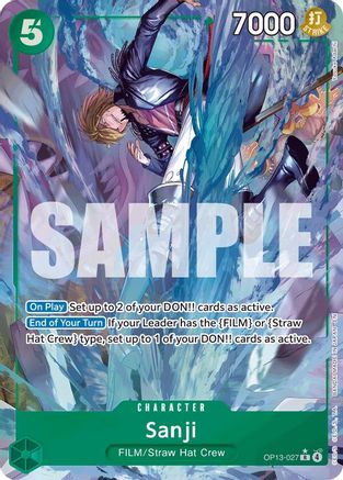 Sanji (Alternate Art) (OP13-027) [Carrying On His Will] Foil - Deck Out Gaming