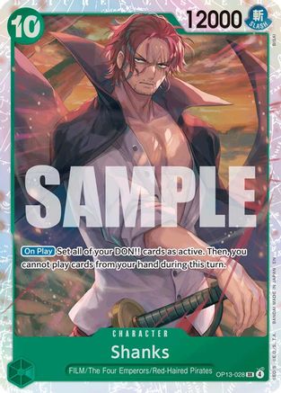 Shanks (028) (OP13-028) [Carrying On His Will] Foil - Deck Out Gaming
