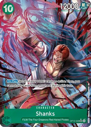 Shanks (028) (Alternate Art) (OP13-028) [Carrying On His Will] Foil - Deck Out Gaming