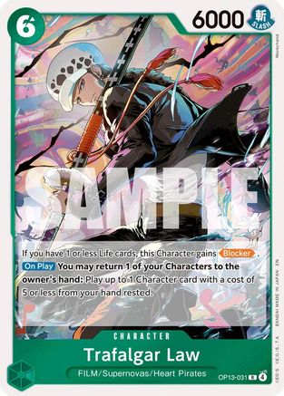 Trafalgar Law (OP13-031) [Carrying On His Will] Foil - Deck Out Gaming