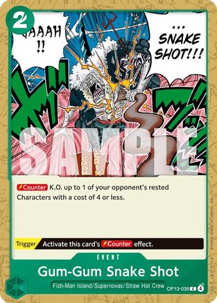 Gum-Gum Snake Shot (OP13-039) [Carrying On His Will] - Deck Out Gaming