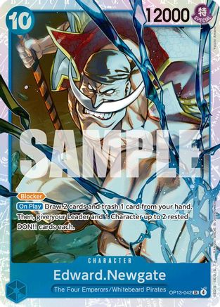 Edward.Newgate (OP13-042) [Carrying On His Will] Foil - Deck Out Gaming