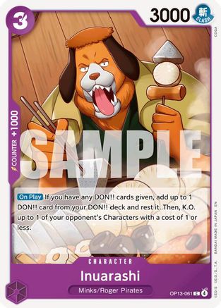 Inuarashi (OP13-061) [Carrying On His Will] - Deck Out Gaming